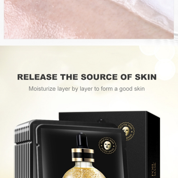24K Gold Foil Hyaluronic Facial Sheet Mask - Picture 2 of 3